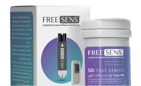 نوار تست قند خون فری سنس مدل FS-TS50 بسته ۵۰ عددی