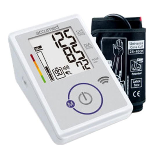 فشارسنج بازویی دیجیتال اکیومد مدل CG175f و صفحه نمایش بزرگ